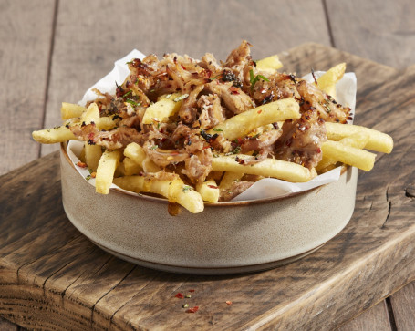 Nuove Patatine Fritte Caricate Con Pulled Pork