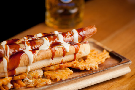 Tommy's Giant 12 Inch Bourbon Hot Dog