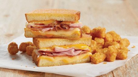 Grilled Ham Four Cheese Melt Duo