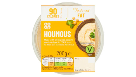 Co-Op Reduced Fat Houmous 200G