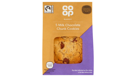 Co-Op Bakery Milk Chocolate Cookies 5 Pack