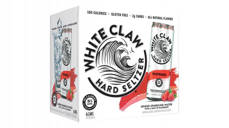 White Claw Hard Seltzer Raspberry Can (12 Oz X 6 Ct)