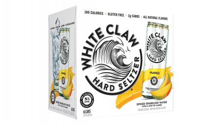 White Claw Hard Seltzer Mango Can (12 Oz X 6 Ct)