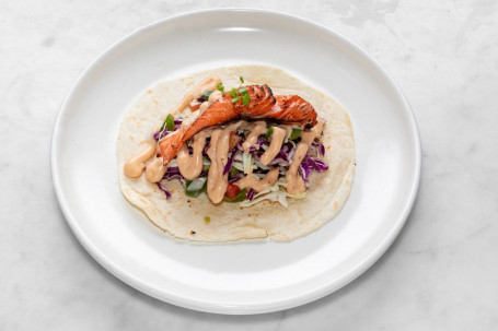 Torched Salmon Taco