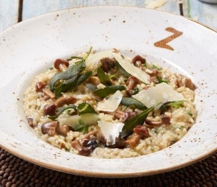 Risotto Met Geroosterde Champignons (V)