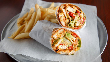Chicken Wrap With French Fries