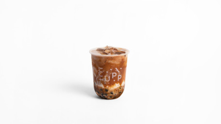 Hot Caramel Mocha Boba