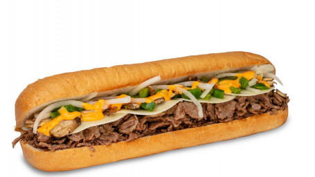 Philly Cheesesteak Sub Con Patatine Fritte
