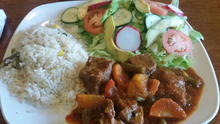 28. Beef Stew With Rice Salad