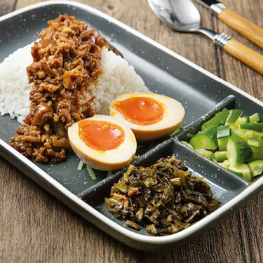 310Táng Xīn Dàn Ròu Zào Fàn Rice With Marinated Minced Pork And Soft-Boiled Egg