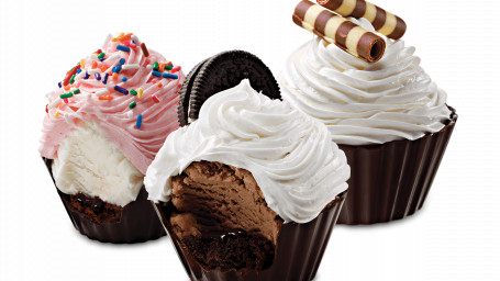 Cupcake Cu Înghețată Varietate 6-Pachet Gata Pentru Ridicare Acum