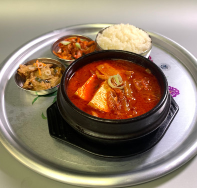 Kimchi Pork Soup With Rice