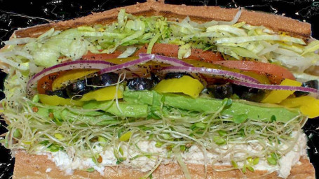 29. Albacore Tuna, Sprouts, Avocado And Cream Cheese Sandwich