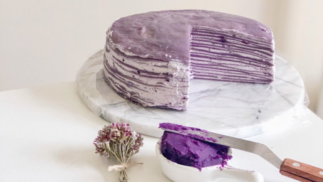 Purple Yam Mille Crepe Cake