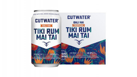 Cutwater Spirits Bali Hai Tropical Tiki Rum Mai Tai (12 Oz X 4 Ct)