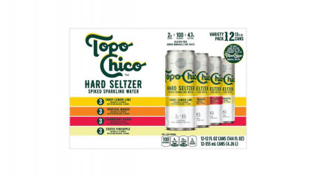 Topo Chico Hard Seltzer Varietate Pack Can (12 Oz X 12 Ct)