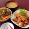 C11. Spicy Tuna Sashimi, Chicken Or Beef Teriyaki Don, Miso Soup