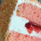 Strawberry Crunch Cake Slice