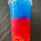 50/50 Slush Half Blueberry Half Strawberry