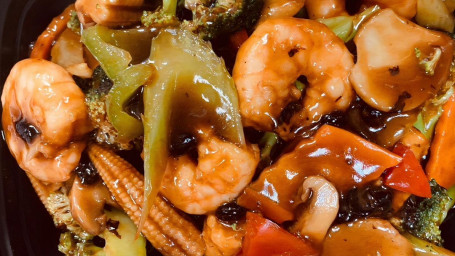 108. Shrimp with Black Bean Sauce