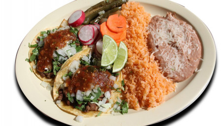 #2 Two Tacos Combo Plate
