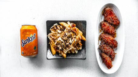 5 Freaky Spicy Chicken Wings Combo Japanese Fries