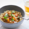 Coconut chicken curry with aubergine, basmati rice and ancient grains