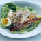 Flat iron chicken Caesar salad