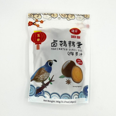 Shén Dān Chán Bǎo Bǎo Lǔ Ān Chún Dàn Sd Marinated Quail Eggs Five Spice 90G