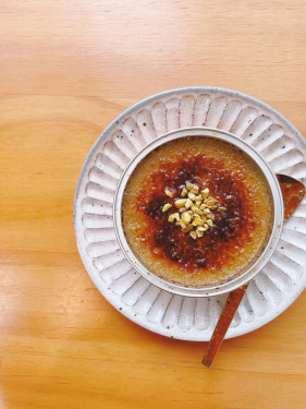 Kāi Xīn Guǒ Fǎ Shì Jiāo Táng Dùn Dàn Pistachio Crème Brûlée