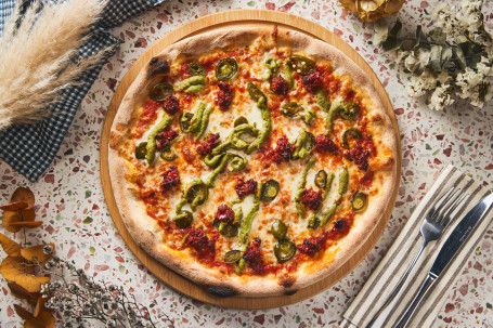 Mò Xī Gē Yì Shì Fēng Qíng Xiāng Là Báo Bǐng｜Mexico X Sicilia Pizza