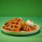 Gluten Sensitive Pistachio White Choc Crunch American Waffle