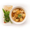 Tofu mushroom phở noodle soup (VG/V if in veggie broth)