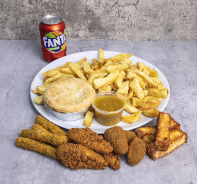 Any Pie Chips, A Side, 4Oz Sauce 330Ml Drink