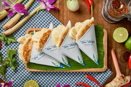 Roti Gluay Tài Shì Báo Bǐng Pèi Xiāng Jiāo (4-Pcs)