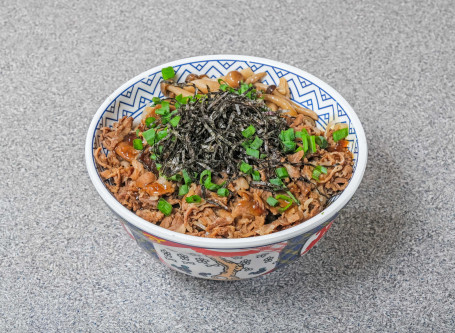 Guō Shāo Niú Ròu Xiāng Cōng Hǎi Tái Shāo Zhī Fàn Yī Rén Shāng Wù Tào Cān Beef And Chives Seaweed Sauce With Rice Set Menu For One