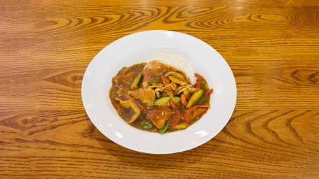 Chicken Curry With Fragrant Rice Kā Lī Jī Bái Fàn