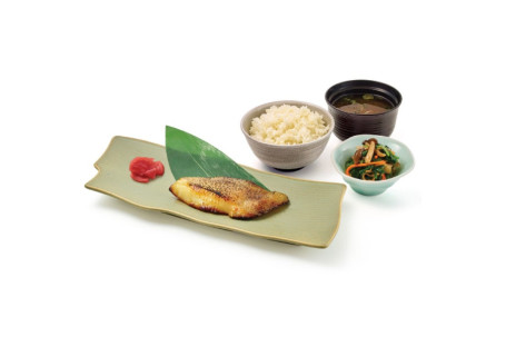 Grilled Greenland Halibut With Saikyo Miso Meal Set