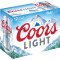 Coors Light American Light Lager dåser (12 oz x 12 ct)