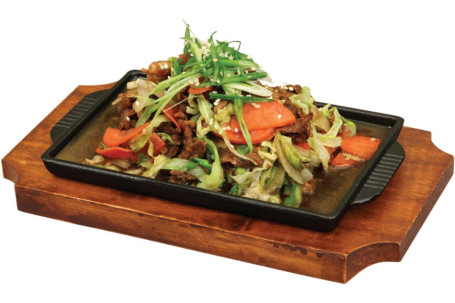 Original Beef Chul Pan Comes With Rice Hán Shì Niú Ròu Tiě Bǎn Shāo Pèi Fàn