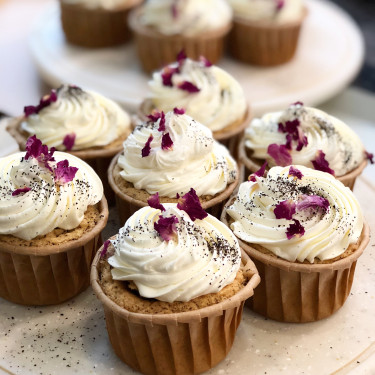 Keto Double Earl Grey Cupcakes (X12) (2-Day Preorder: Pls Let Us Know What Time You Need Them The Next Following Day)