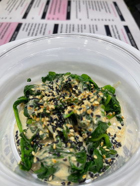 Spinach Salads With Tahini And Sesame Sauces