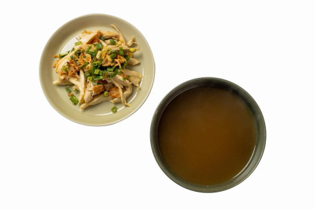 Hand-Pulled Steamed Chicken In Soup