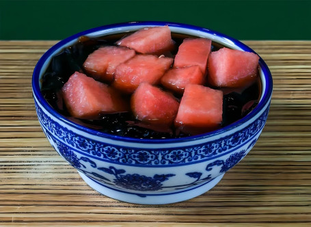 Xī Guā Xiān Cǎo Dòng Grass Jelly With Chopped Watermelon