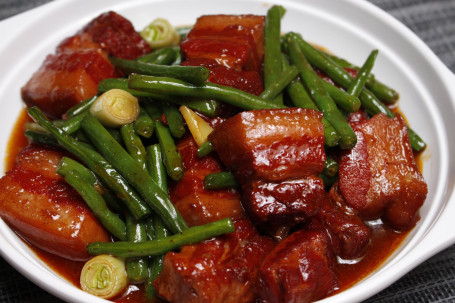 Braised Belly Pork With Dried Fine Beans Sì Jì Dòu Hóng Shāo Ròu