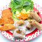Xiǎo Shí Pīn Pán （Chūn Juǎn Fěn Bāo “Yú Bǐng Huò Xiā Bǐng” Gè2Jiàn） Assorted Vietnamese Combo (Spring Roll, Steamed Rice Roll, “Fishcake Or Prawncake”