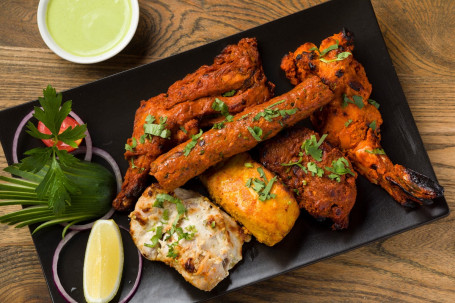 Tandoori Mixed Grill Yìn Dù Zá Jǐn Kǎo Ròu Pīn Pán