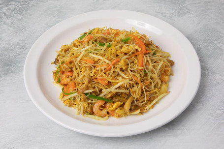 Wok-Fried Singapore Style Rice Noodles Xīng Zhōu Chǎo Mǐ