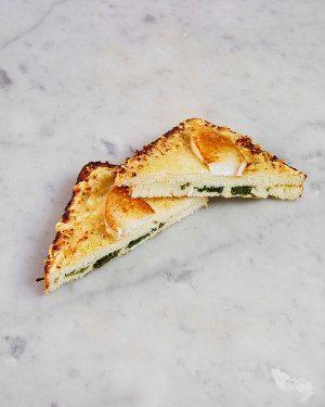 Croque Goat Cheese Spinach