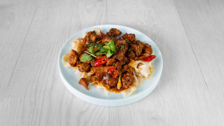 Xinjiang Style Saute Spicy Chicken Xīn Jiāng Dà Pán Jī Dài Miàn #043